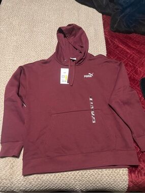 Puma Maroon Pullover Hoodie